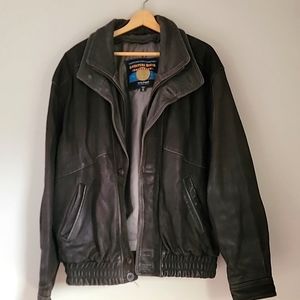 VINTAGE Wilson Leather Bomber Jacket Men's XL